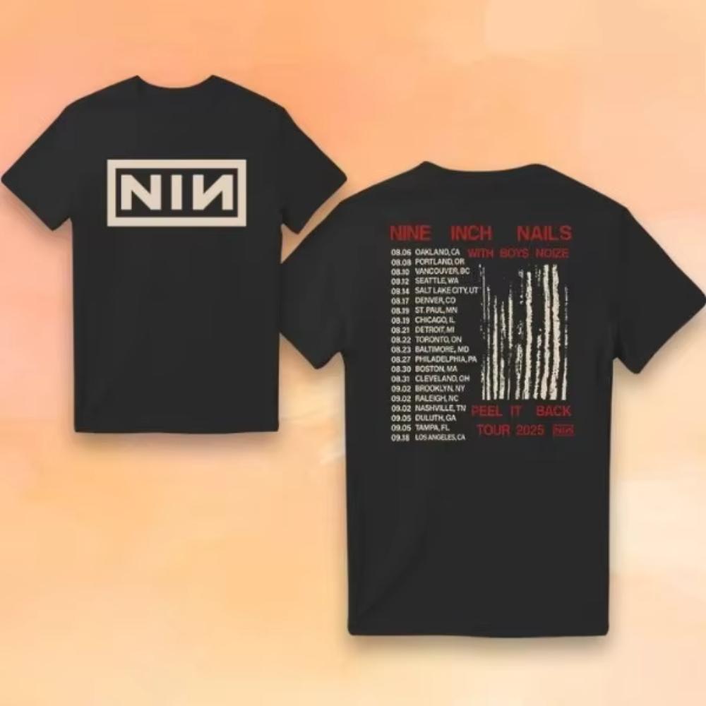 Nine Inch Nails Peel It Back Tour 2025 Shirt Limited Edition Fan Gift Highend Luxury Is for Both Men and Women Top Y2k Tshirts