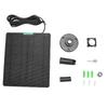 Solar Panel Charger 10W ETFE and Monocrystalline Silicon High Temperature Proof DC3.5 Interface Camera Doorbell Solar