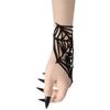 Black Spike Gothic Bracelet Double-sided Adjustable Hand Chain Spider Web Bracelet  Party