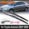 Щетка стеклоочистителя автомобиля для Toyota Avensis T250 T25 2003 ~ 2009 дворники переднего лобового стекла автомобильные товары 2004 2005 2006 2007
