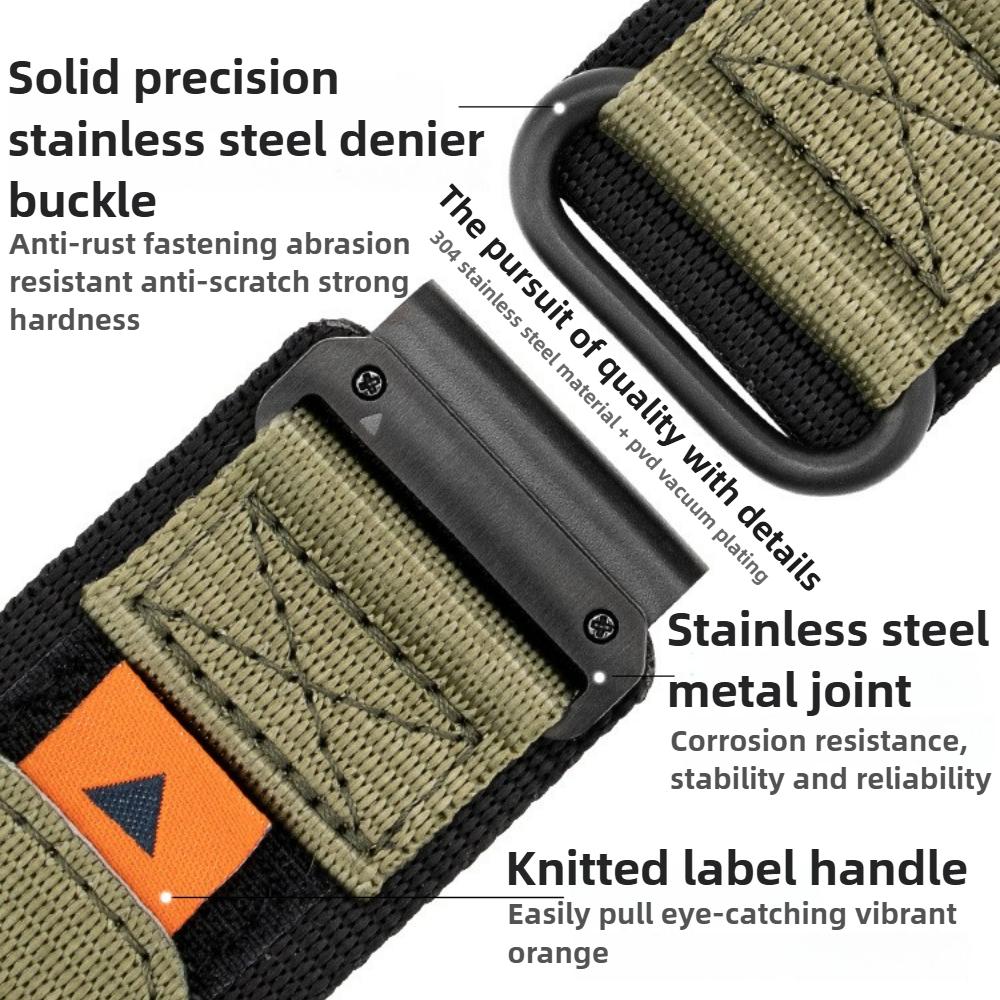 QuickFit 22mm 26mm Tactical Outdoor Nylon Strap For Garmin Fenix 7X 6X Pro 5X Plus/Quatix/Mk2/Enduro 2/Instinct 2X Watchband