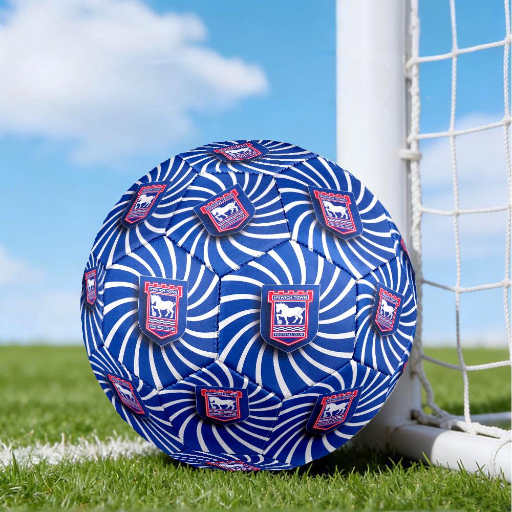 Town Football Club Crest Printed Size 5 Soccer Balls, High-Quality, Anti-Slip, Protective Football, A Unique Gift , Birthdays, Christmas Gifts