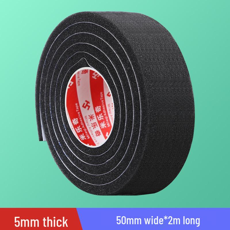 Black Soft Sponge Sealing Strip for Soundproof, Windproof, Shockproof Glass and Sliding Doors or Windows