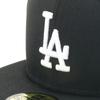Кепка с плоским козырьком MLB Dodgers LA 7 5950 LOSDOD BLK SWHI 25J [New Era] черная/белая 1/4