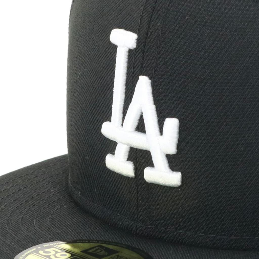 Кепка с плоским козырьком MLB Dodgers LA 7 5950 LOSDOD BLK SWHI 25J [New Era] черная/белая 1/4