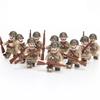 10 шт. фигурка солдата с 10 стрелком оружие аксессуары блок мелкие частицы строительная игрушка солдат модель настольный песок