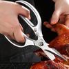 Kitchen Scissors Stainless Steel Multi Function Food Shears with Nutcracker Bottle Opener Ultra Sharp Utility with Fish Scale