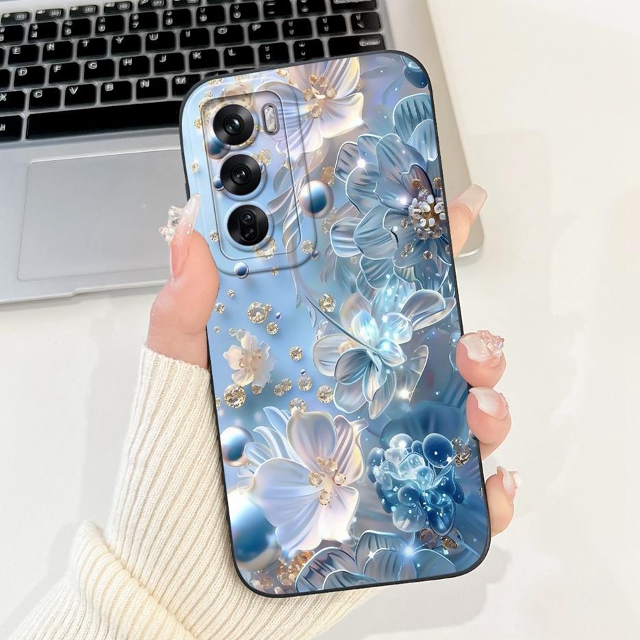 For Oppo Reno 12 Pro Case CPH2629 New Fashion Candy Painted Cover Soft TPU Matte Phone Case For Oppo Reno12 Pro 5G Fundas Bumper