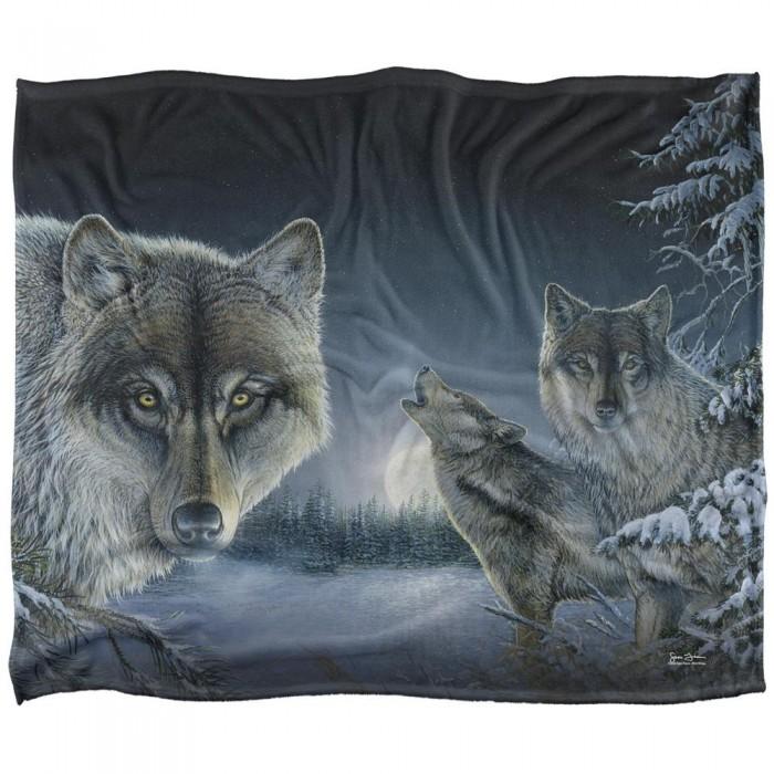 Wild Wings Midnight Wolves 2 Silky Supersoft Blanket