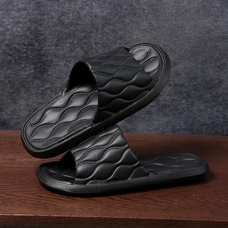 Тапочки женские для улицы летние домашние толстоподошвенные гостиничные комнатные для ванной противоскользящие сандалии для душа мужские