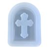 Crossed Tombstone Ornament Resin Casting Silicone Mold Woman Keychain Decor Pendant Quicksand Mold for DIY Crafts
