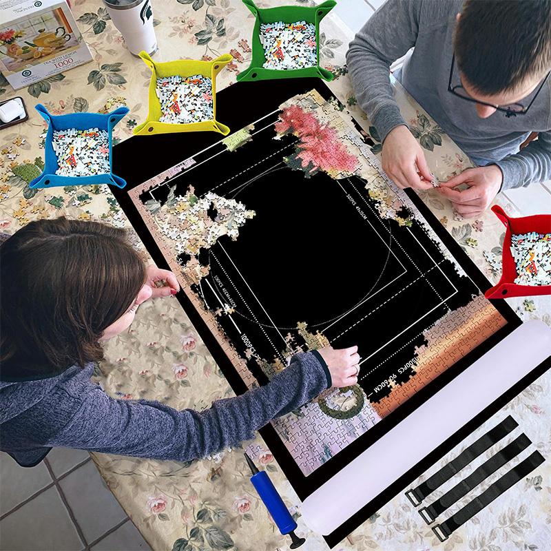 1500-3000 шт. Коврик для хранения пазлов Портативное одеяло для хранения Нескользящая фетровая ткань Взрослый DIY Изделие ручной работы Инструмент для хранения TMZ