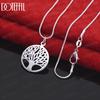 925 Sterling Silver Tree of Life Pendant Necklace Fashionable Wedding Jewelry