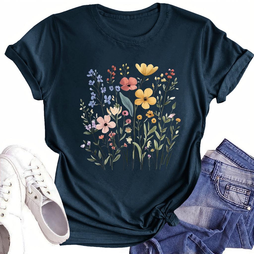 Toddler Girl Boy T-Shirts Kids Top Boys And Girls Printed Short Sleeved T-shirt 1-12Y