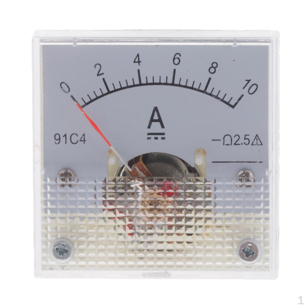DC Ammeter Analog Panel Meter Amp Current Gauge 2.5% 01A