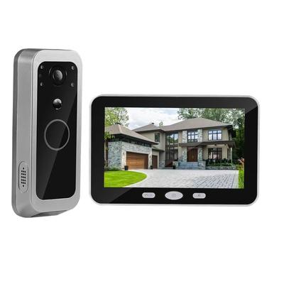 400VK 5-дюймовый экран Приложение Tuya 2 МП 1080P 2,4G Беспроводной WIFI Дверной звонок Широкоугольная камера 135 градусов Видеодомофон Система интеркома