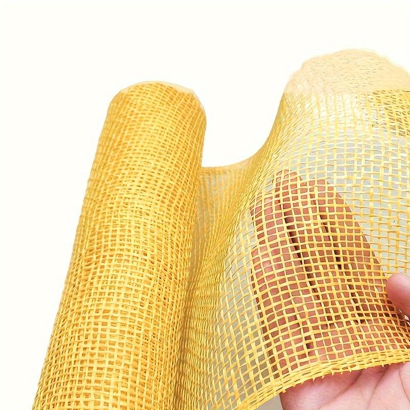 1 шт. Желтая мешковина, декоративная сетка для упаковки цветов, домашнего декора, сделай сам, изготовление поделок