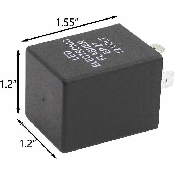 ApplianPar 5 Pin EP27 FL27 Electronic Flasher Relay for Car Vehicle LED Turn Signal Light Bulbs Hyper Blink Flash Fix 1994-2009