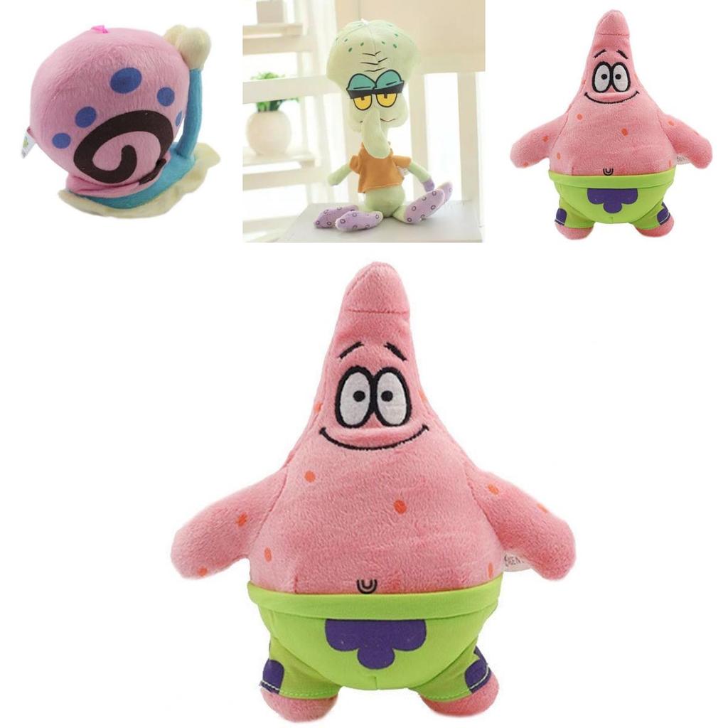 Adorable Stuffed Animals Spongebob Patrick Mr. Krabs Squidward Snail Wall Hanging