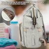 Сумка для детских подгузников с USB-интерфейсом, большая вместимость, водонепроницаемый рюкзак для подгузников, серый цвет