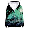 New Women Men's Zipper Hoodie Fashion Jacket Hollow Knight Silksong Print Pattern Sweatshirt Street Apparel Casual Hollow Knight Clothes Men Clothing