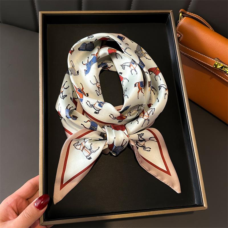 New Animal Leopard Scarf Skinny Ribbon Hairbands Women Neck Kerchief Foulard Soft Hair Bands Scarves Bag Handle Ribbon