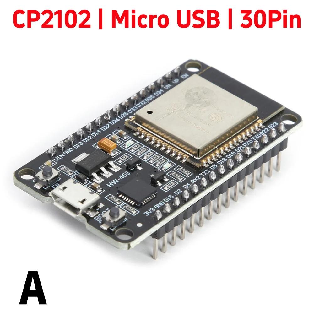 Плата расширения GPIO 1 в 2 ESP32 CP2102 NodeMCU-32S Lua 30-контактный модуль GPIO WiFi Bluetooth-совместимый модуль с низким энергопотреблением