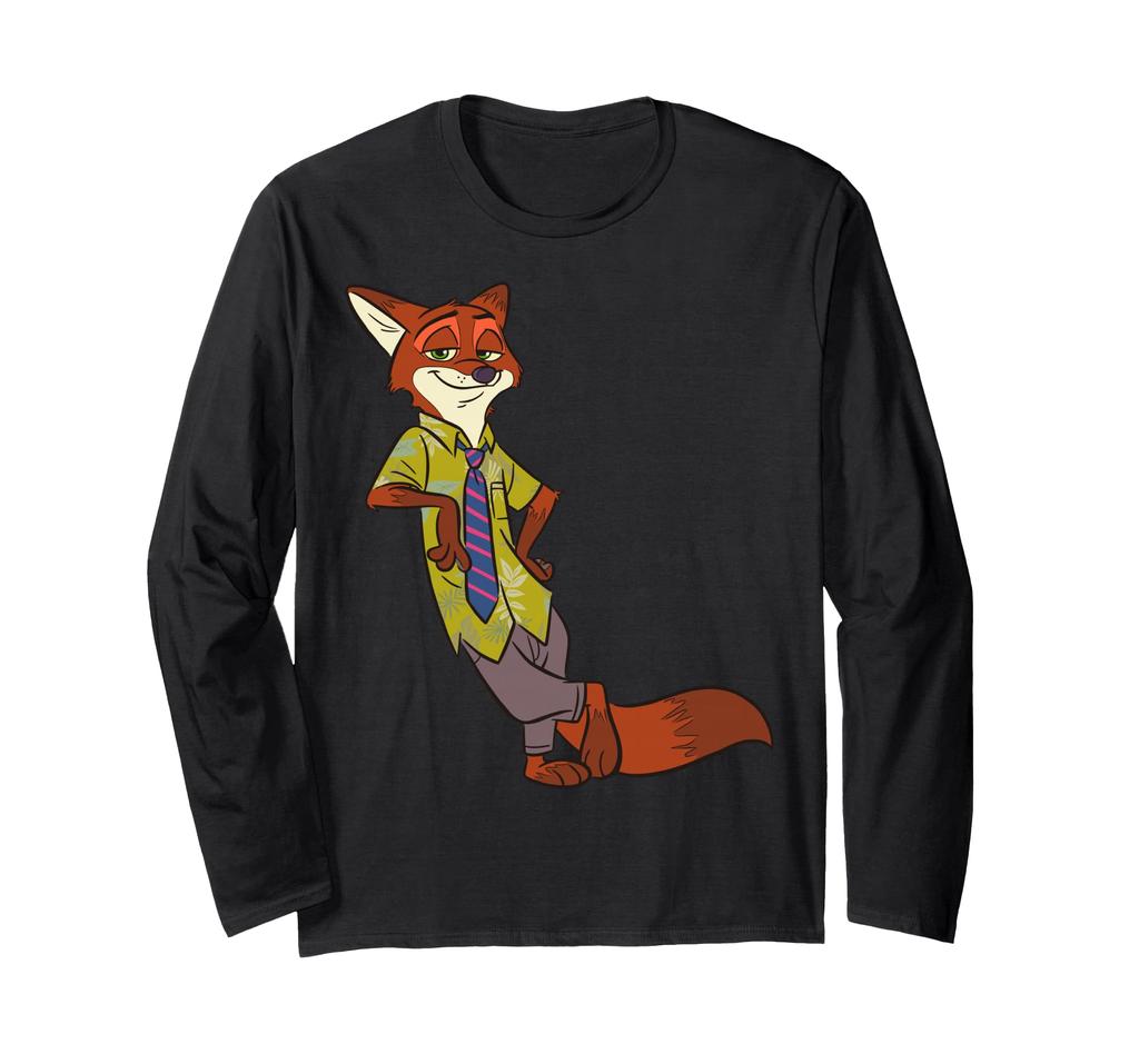 Disney Zootopia Cool Fox Nick Wilde Tilted Long Sleeve T-Shirt