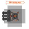 20° tiltable TV Wall Mount Bracket 360° Rotated Holder Universal TV Mount for 14 to 37 Inch Computer LCD LED Monitor Tablet PC