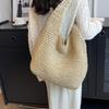 New Versatile Straw Shoulder Bag Large Capacity Beach Handbag Seaside Vacation Tote Bag Fashion Bag