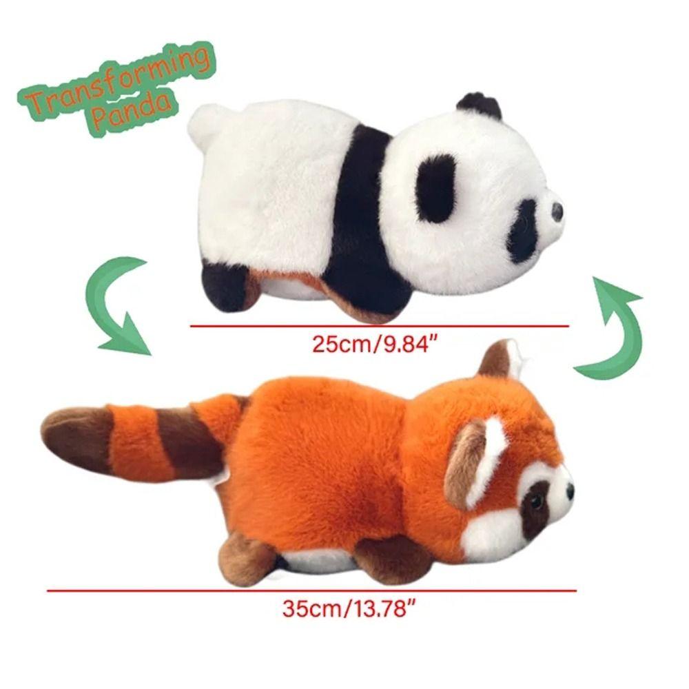 Мягкая игрушка енот плюшевая кукла двухсторонняя трансформируемая панда детские подарки