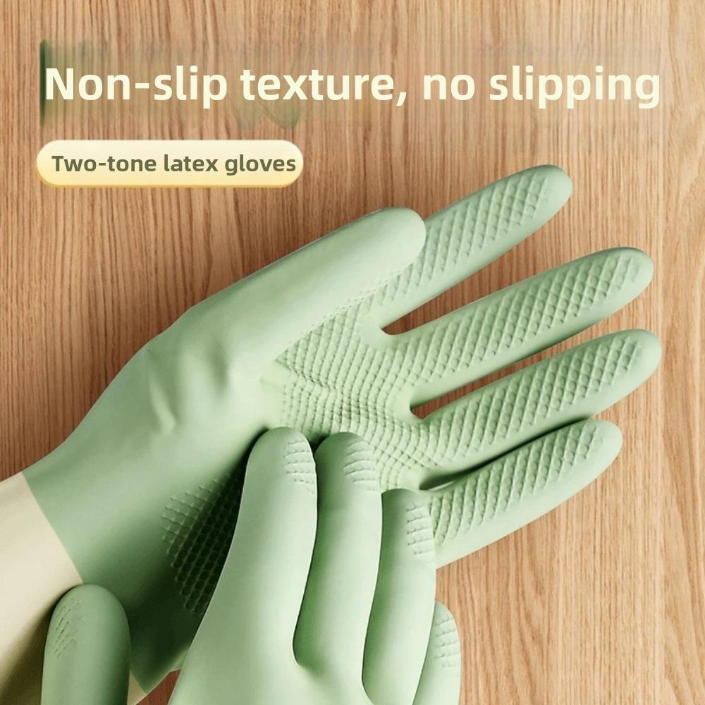 Wear Resistant Kitchen Cleaning Gloves Latex Laundry Dishwashing Gloves Housework Cleaning Gloves