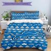 Detroit Lions Sweater Design Bed Bedding Set 1 Duvet Cover + 2 Pillowcases Soft Breathable Household Bed Linens