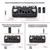 Live Sound Card Piano Shape Audio Recording Desktop Singing BT Wireless Lossless Transmission Plug