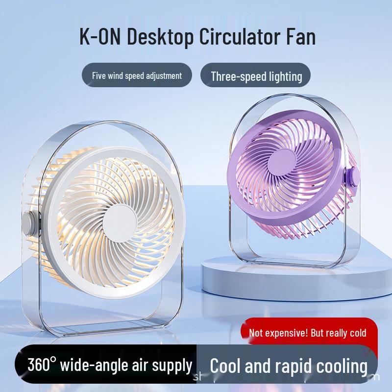 2026 Portable Wireless Mini Desktop Fan for Dorms and Offices
