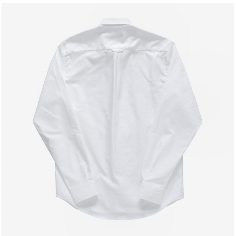 Maison Kitsune Km00488wc2010 P100 Мужская рубашка с нашивкой Dressed Fox