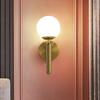 Nordic Modern Wall Lights Bedroom Beside Glass Ball LED Wall Lamp Wandlamp Bathroom Mirror Stair Lights Aisle Lighting Fixtures