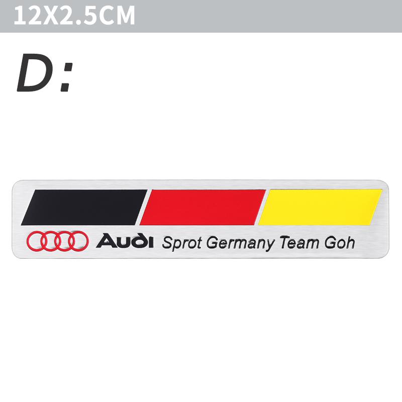 New Aluminium Sport Edition Badge Stickers Car Bumper Trunk Badge Decals For T Sline A3 A1 A4 B8 B7 A6 C7 A5 A7 A8 B9 B6 C6 Q2 Q3