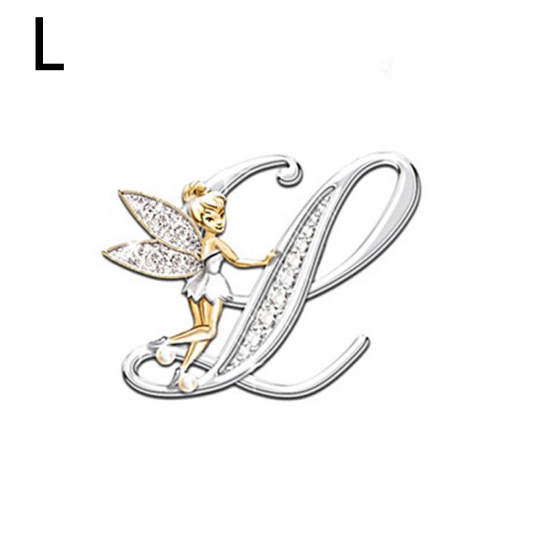 1PC Fashion Brooches Alphabet A-Z Corsage Handmade Gift Exquisite Jewelry Accessories KTY