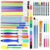 Painting Brush Color Pen Six Color Pens Crayon Oil Painting Stick Student Office Educational Art Supplies Graffiti Props TMZ