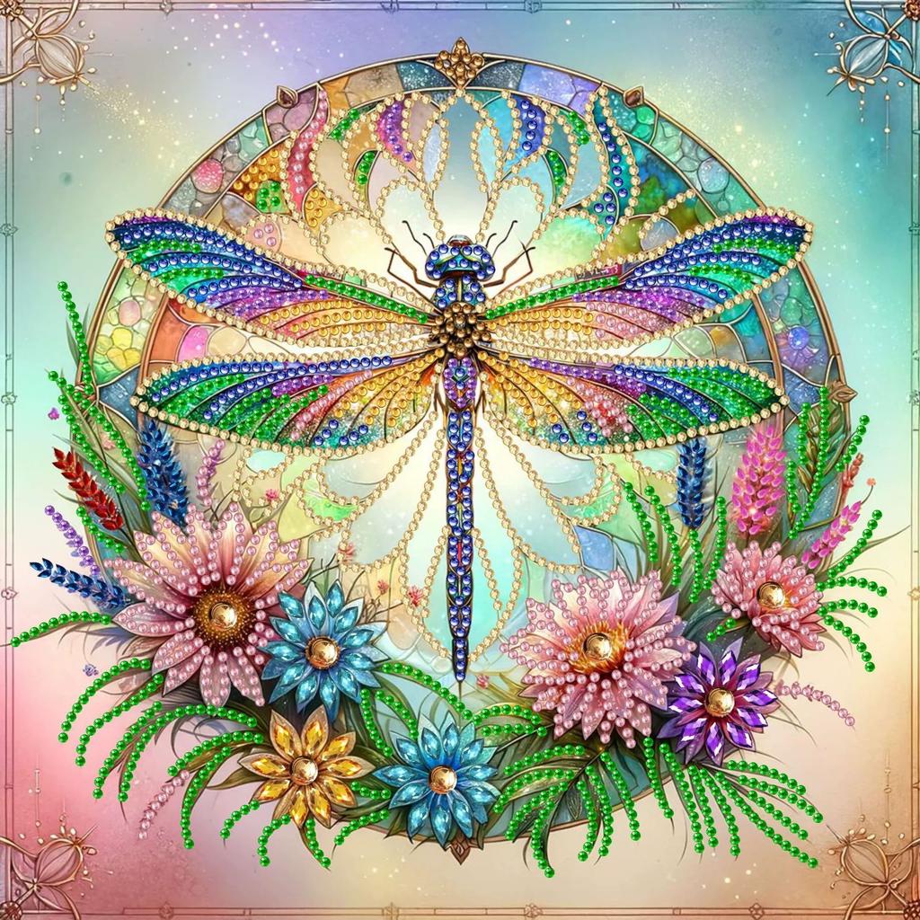Алмазная мозаика, Алмазная мозаика специальной формы, Набор материалов для ручной работы (наклейки) 30 * 30 Алмазные наклейки Декоративная картина своими руками Трансграничный