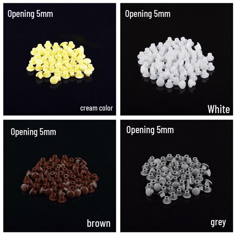 Круглые пластиковые заглушки для отверстий для шкафов и гардеробов - Декоративные пылезащитные крышки для винтов