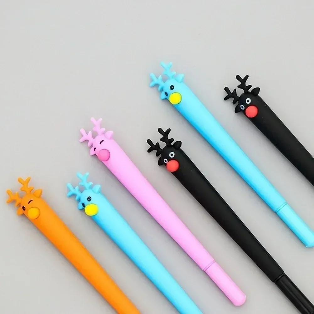 Creative Kawaii Animal Panda Snails Soft Silicone Writing Gel Pen Signature Cute School Office Supply Student Stationery Gift