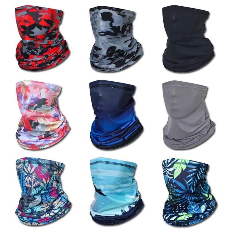 Ice Silk Multifunctional Neck Gaiter Men Women Sun Protection Outdoor Sports Cycling Hiking Fishing