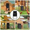 Solar Automatic Chicken Coop Door with LCD Screen, Light Sensor/ Timer/ Remote Control Auto Chicken Doors Anti Pinch Waterproof