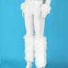 Faux Furs Cuffs Furry Wrist Bands Leg Warmers Wrist Cuffs Warmer Boot Cuffs for Women Party Cosplay Costumes Accessories