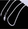 Fashion Trend Jewelry S925 Silver Plated 1MM Snake Chain with Chain Snake Bone Chain