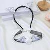 Flower Bat Wings Hairband Mesh Halloween Hair Hoop Cute Headband Necklace Set  Girls