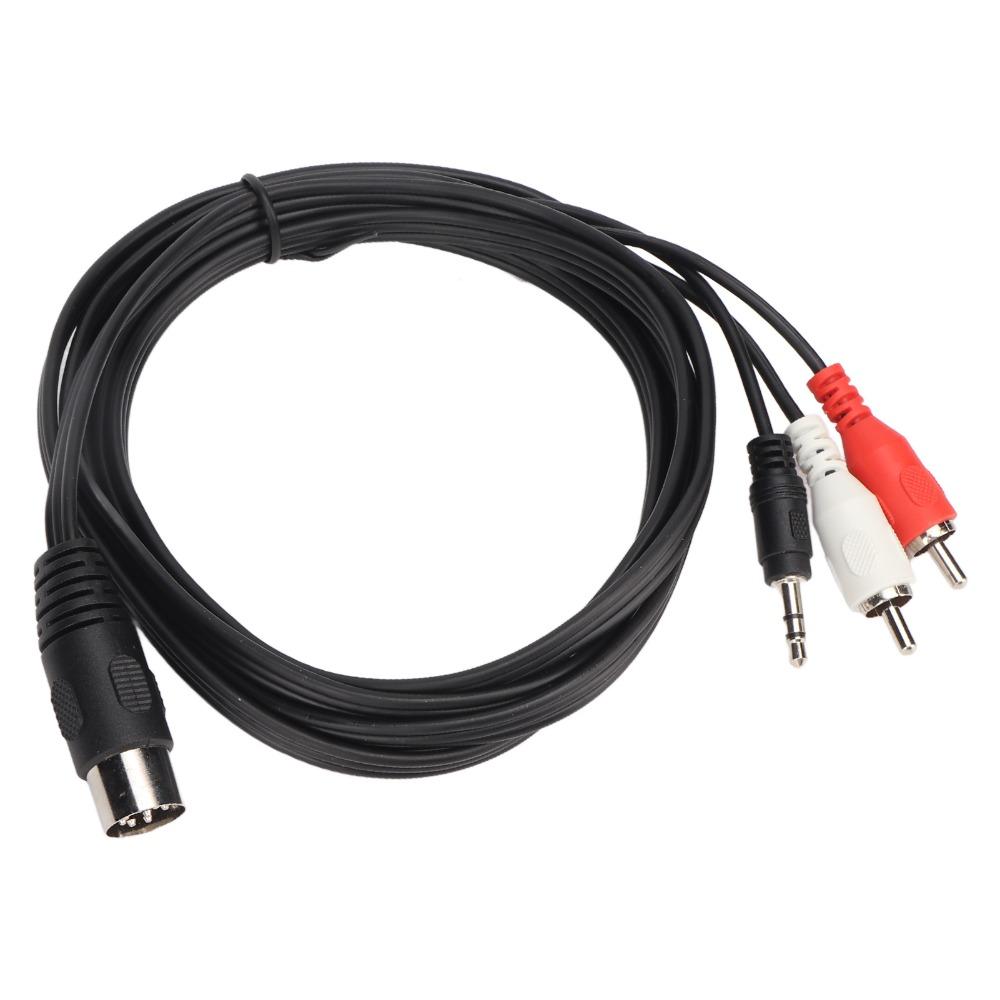 5.9ft DIN 8Pin Male Audio Lead Plug and Play Audio Connection Cable  Home Audio Receiver