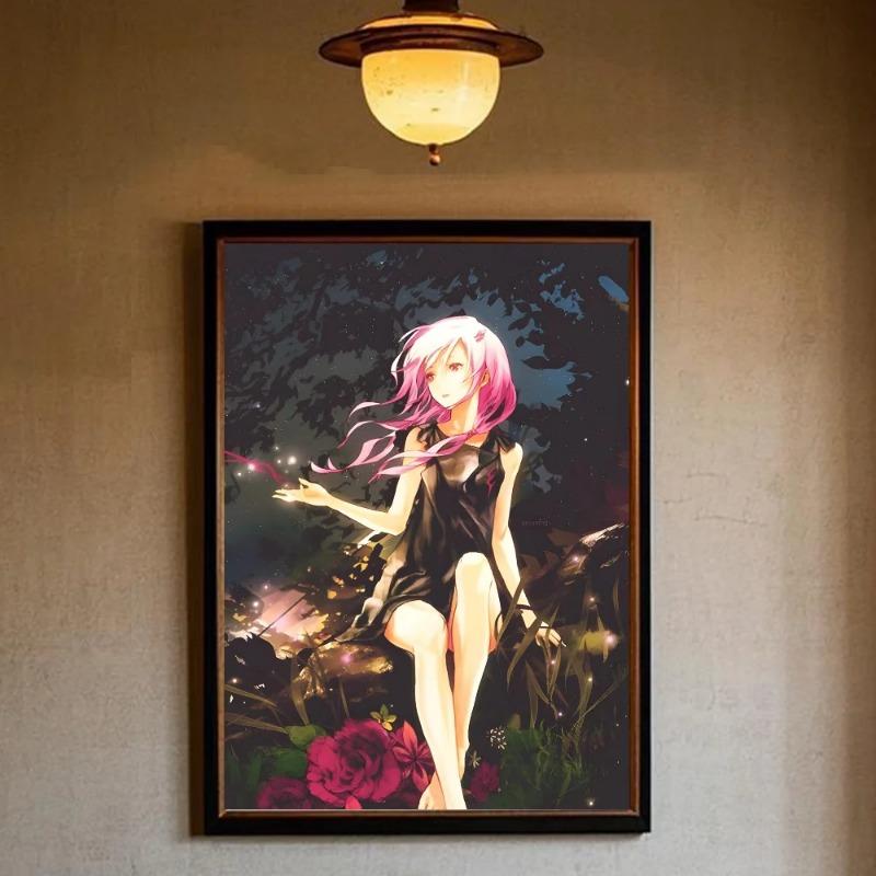Плакат Guilty Crown HD арт липкий на стену водонепроницаемый для дома гостиной спальни бара эстетическое украшение